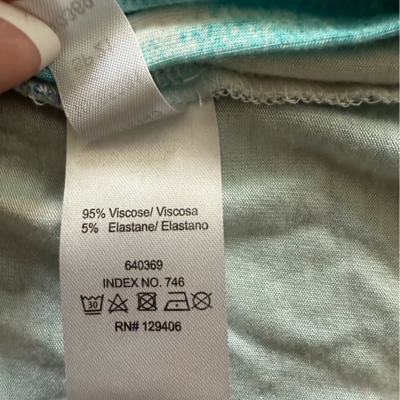 VENUS Tie-Dye Twist Front Maxi Dress Size Small Turquoise Aqua Summer Beachy - Picture 11 of 16